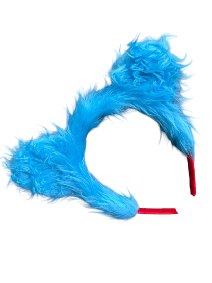 Blue Fuzzy Headband