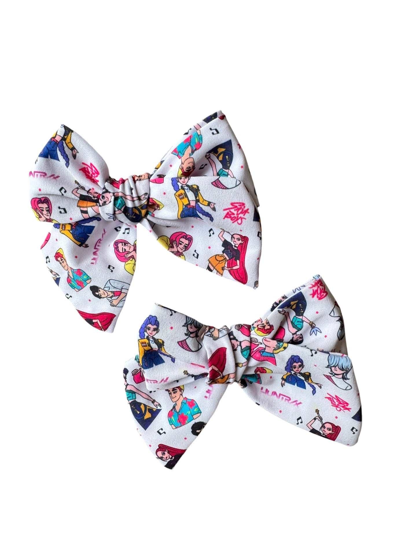 White K-Pop Hair Bows for Girls | Trendy Korean-Inspired Bow Clip