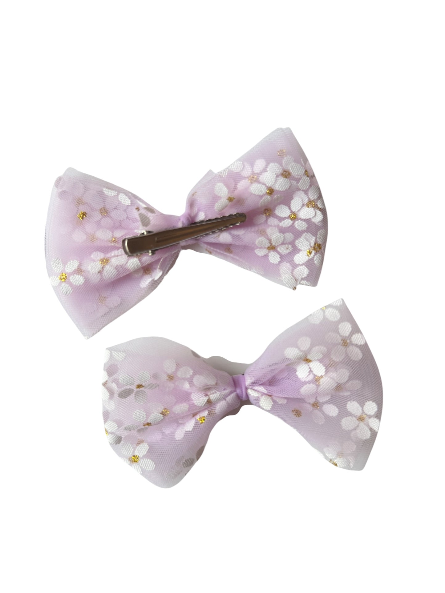 Daisy Tulle Hair Bows for Babies & Toddlers | Spring Flower Hair Accessories