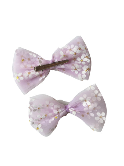 Daisy Tulle Hair Bows for Babies & Toddlers | Spring Flower Hair Accessories
