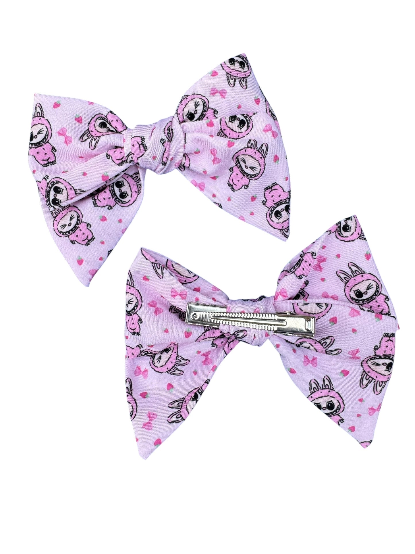 Pink Labu Hair Bows for Little Girls