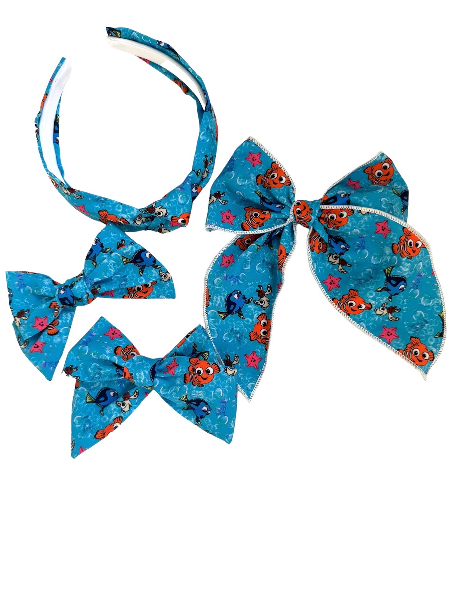 *Orange Fish Hair Bow