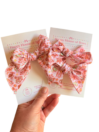 Toys Hair Bows for Girls – Small, Large & Pigtail Set | Movie-Inspired Fabric Bow