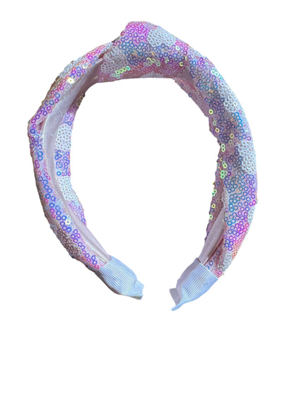 *New Sequin Tie Knot Headband