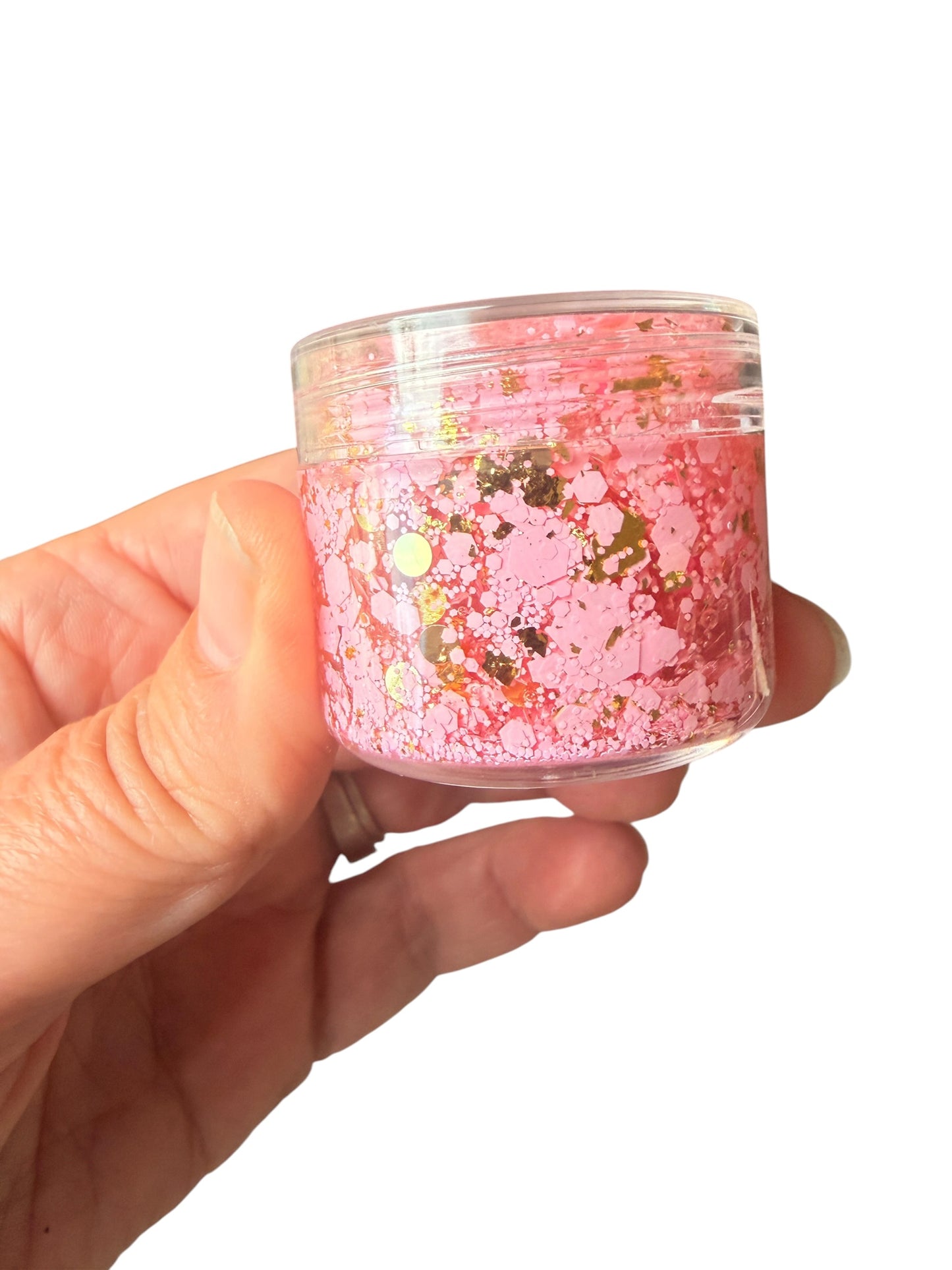 Pink & Gold Glitter Hair & Body Gel for Kids – Princess Hair Gel Festival & Party Glitter