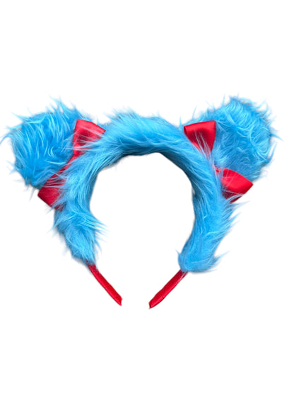 Blue Fuzzy Headband