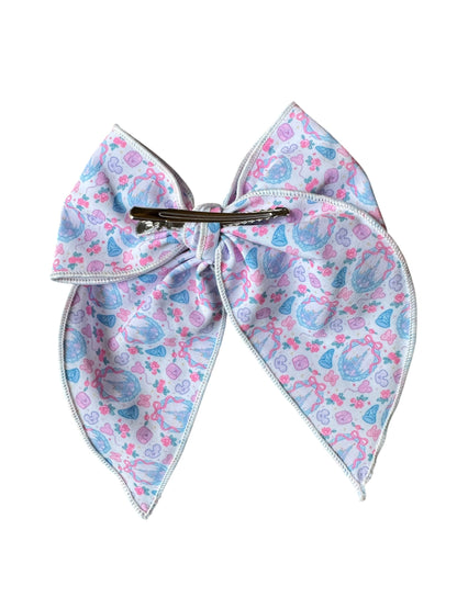 Pink Castle Coquette Hair Bows for Girls