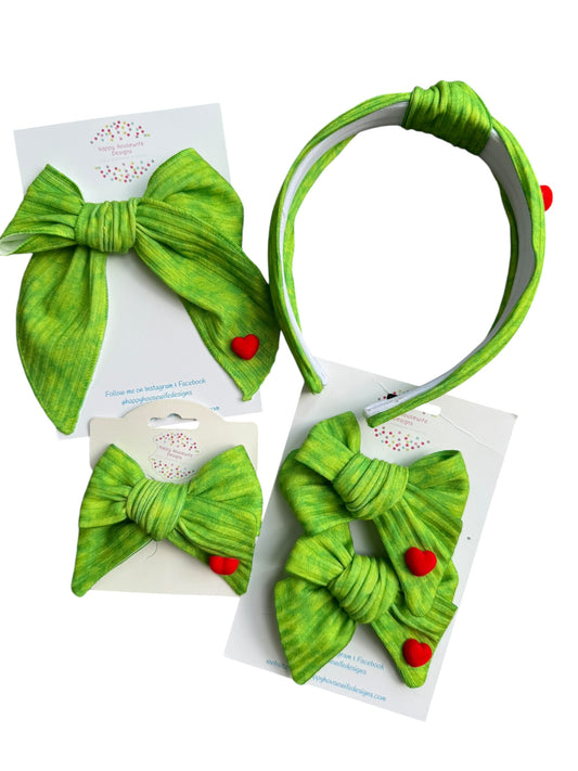 *Mean Mr. Grinch Hair Bow