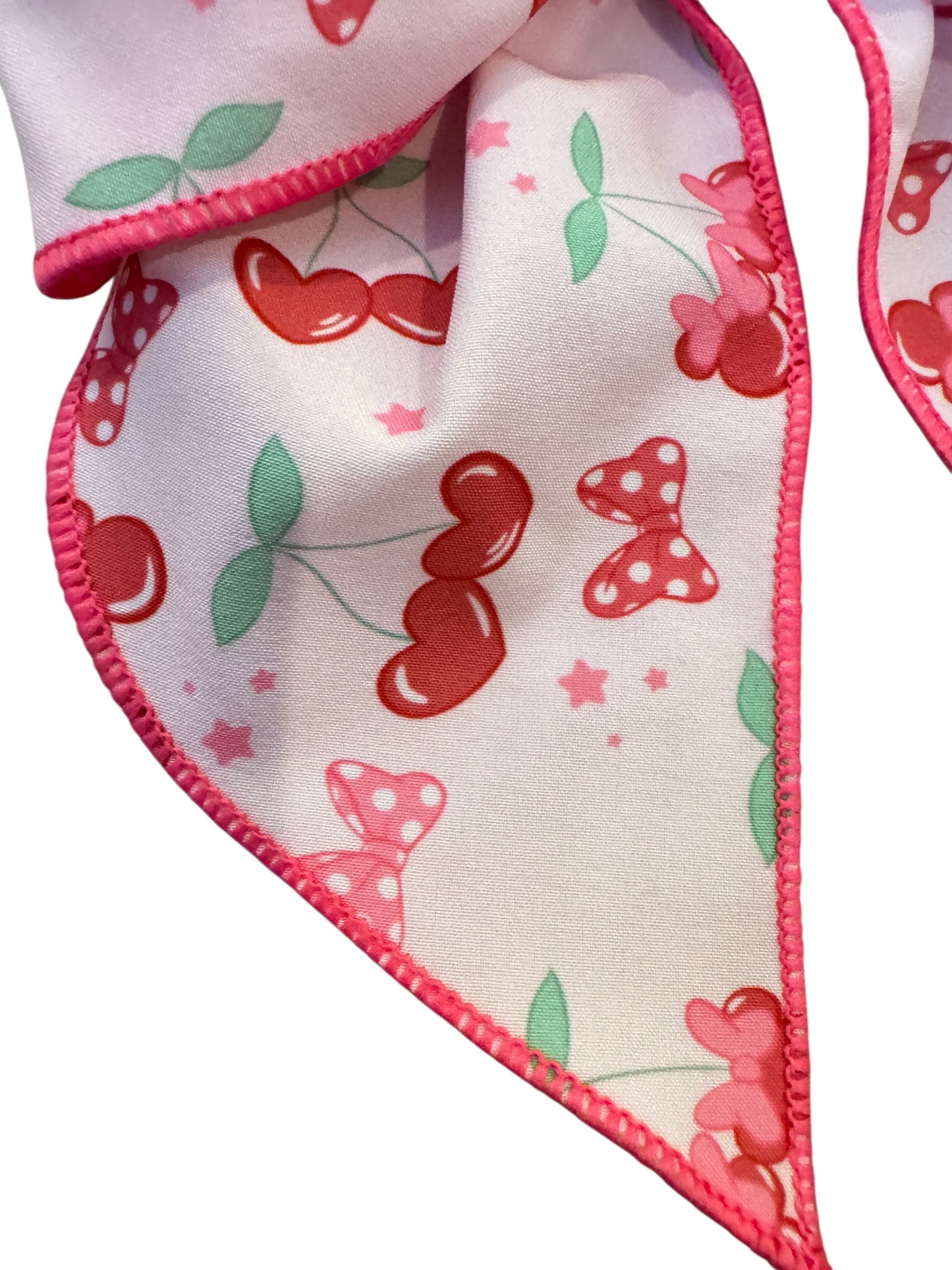 Cherry Mouse Hair Bows for Girls