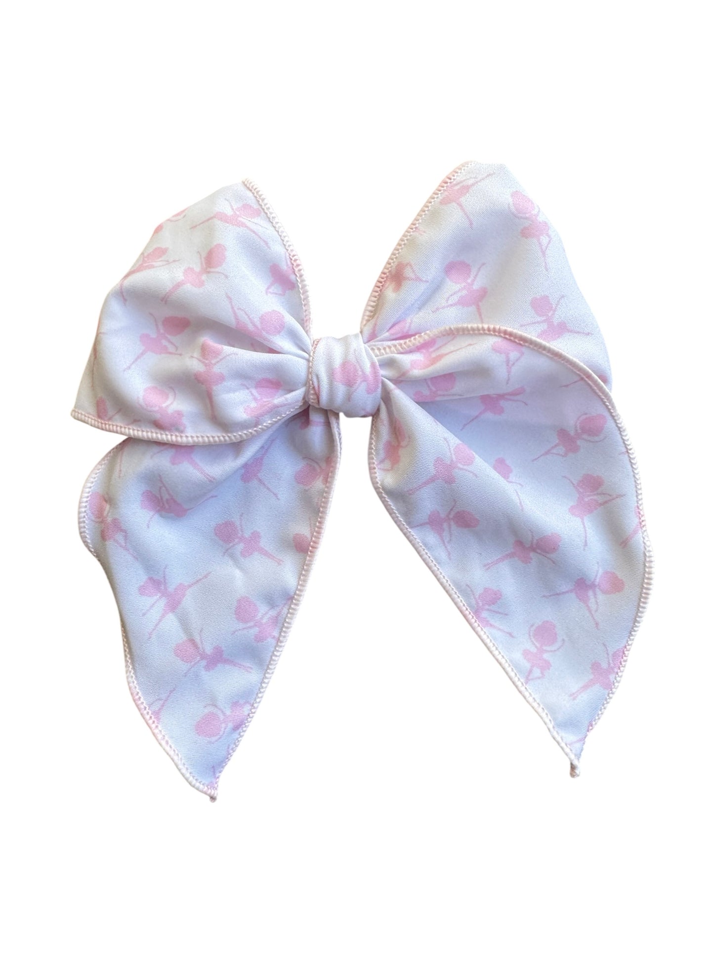 Ballerina Hair Bows for Girls - Pink Ballet Dance Alligator Clip Bows