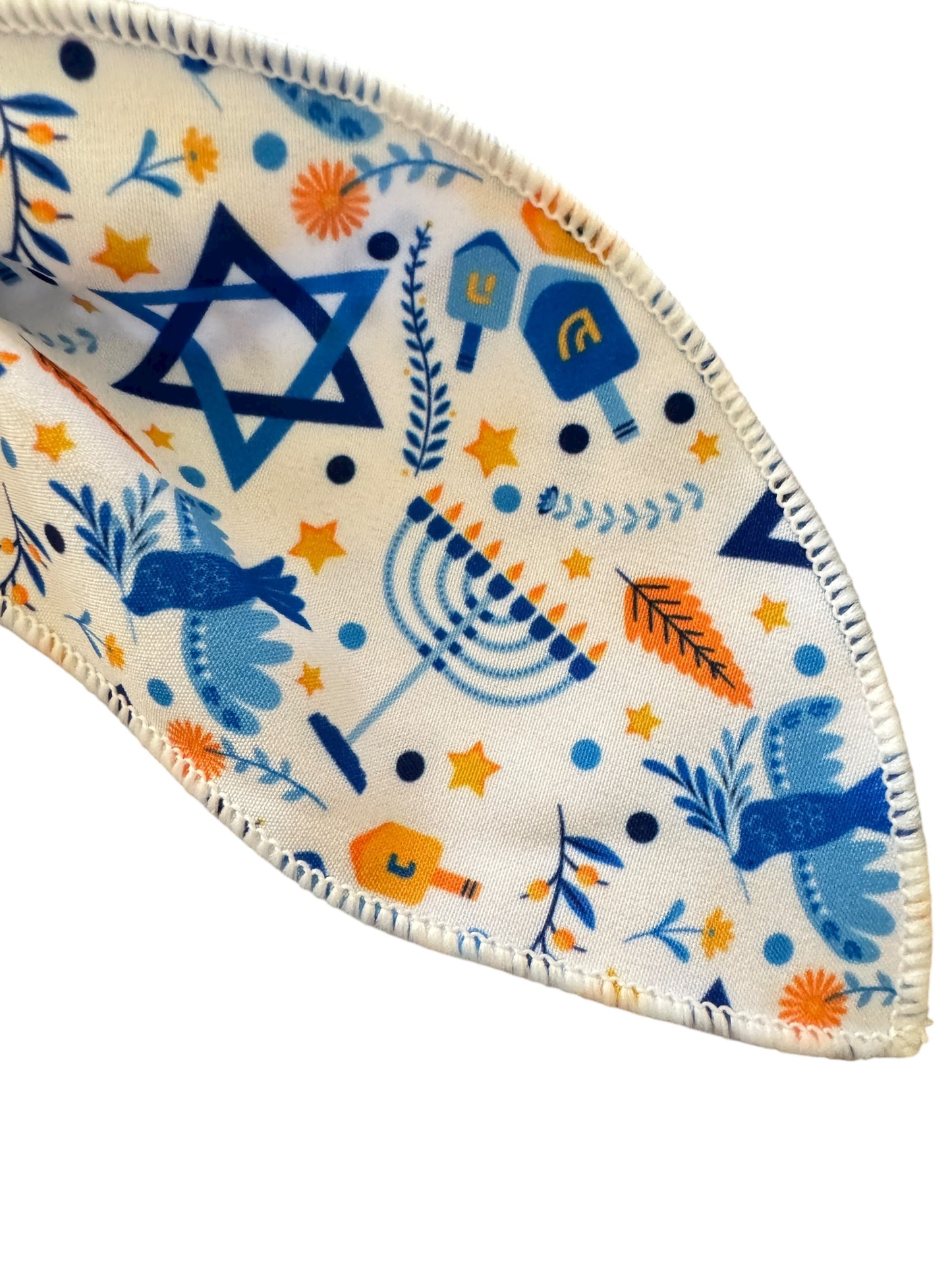 Hanukkah Hair Bows - White Holiday Accessories