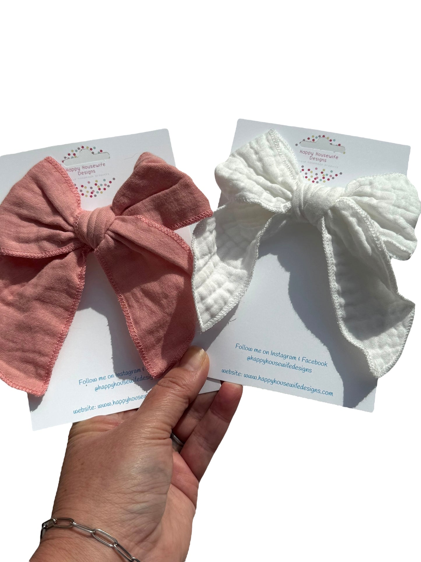 *Spring Muslin Hair Bows