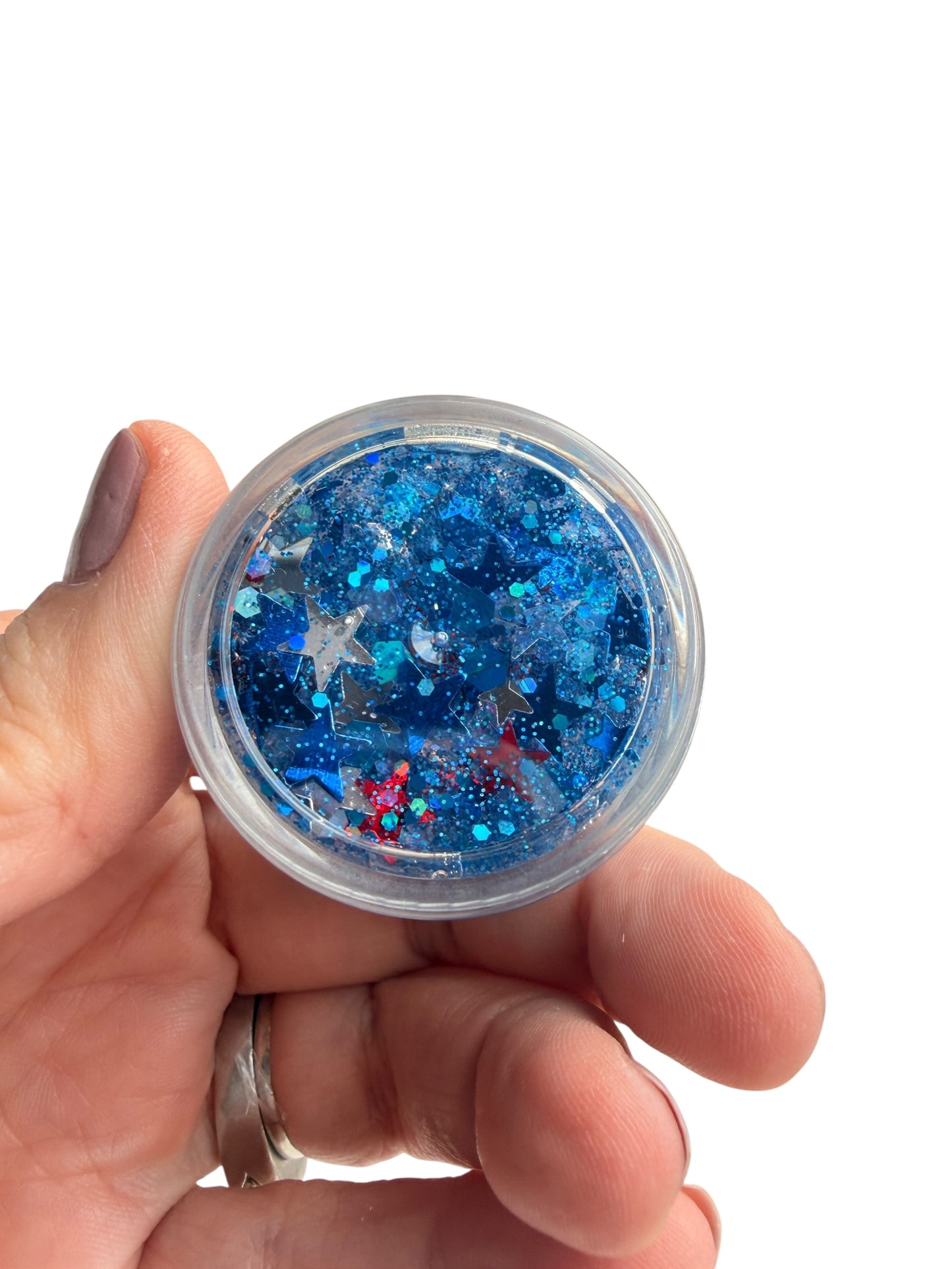 Blue 4th of July Glitter Hair & Body Gel