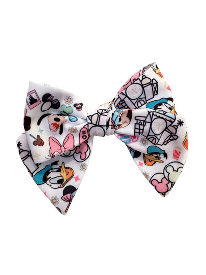 Pink Magic Park Hair Bows for Girls