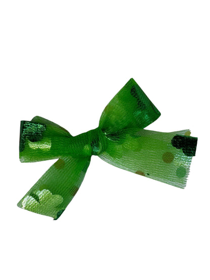 *Tulle Shamrock Hair Bow