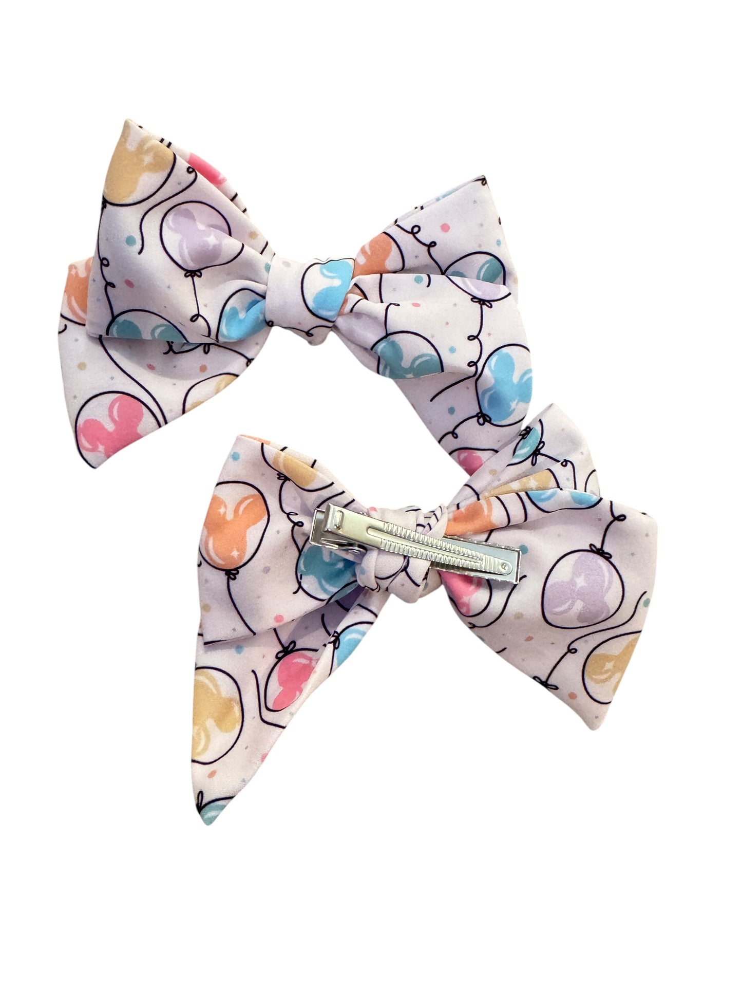 Mouse Balloons Hair Bows for Girls