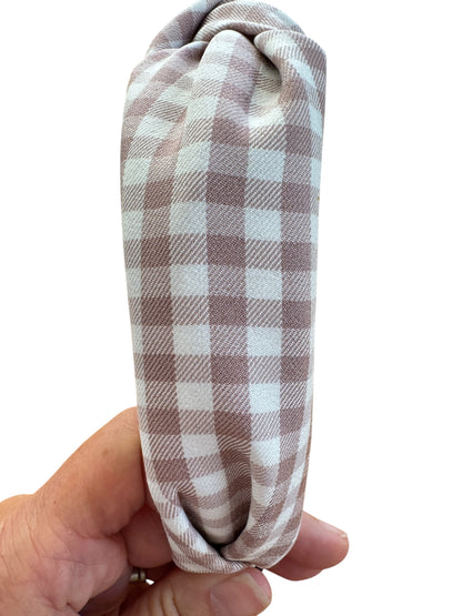 Gingham Headbands| Knotted Headband for Kids & Adults