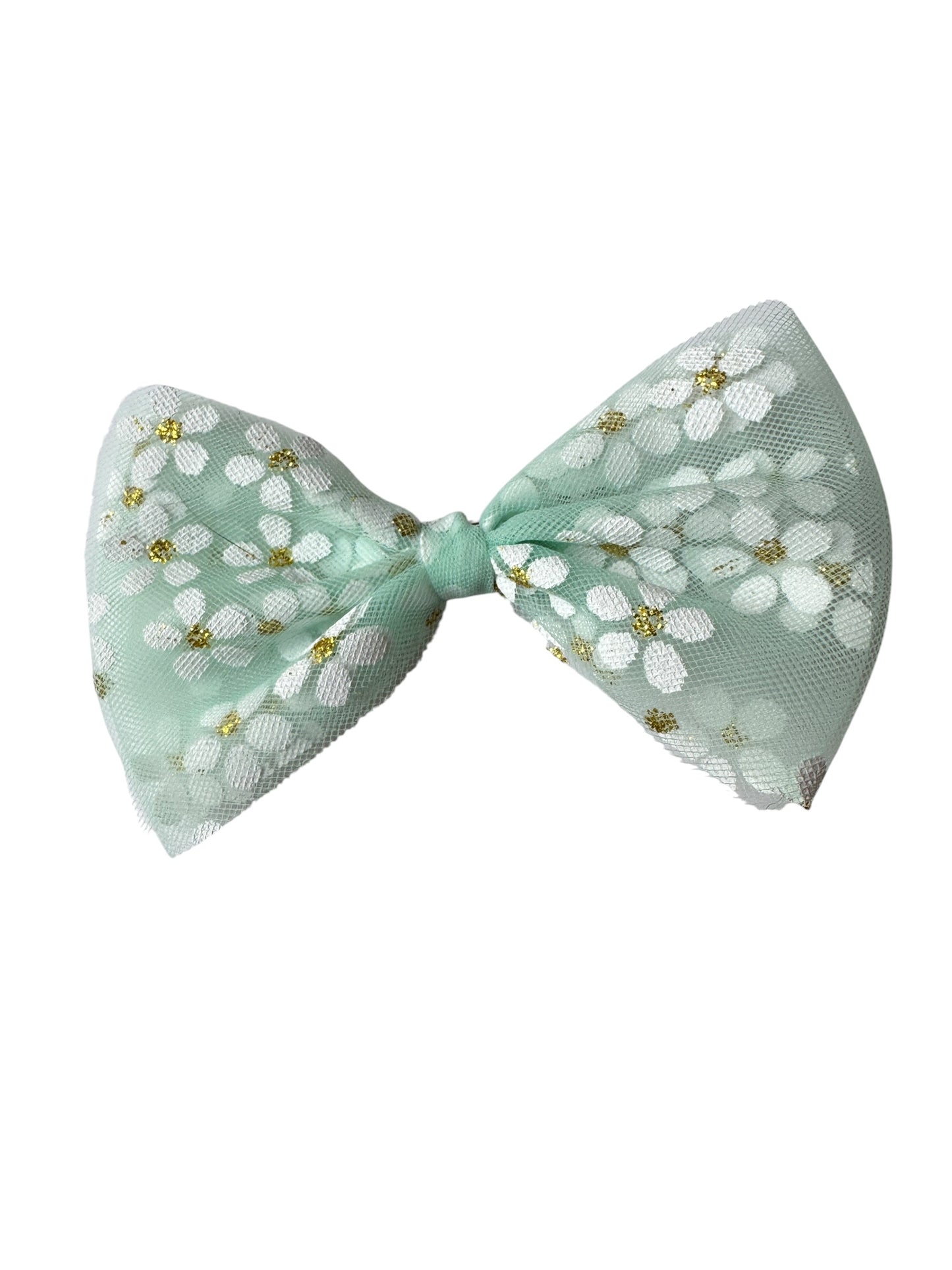 Daisy Tulle Hair Bows for Babies & Toddlers | Spring Flower Hair Accessories
