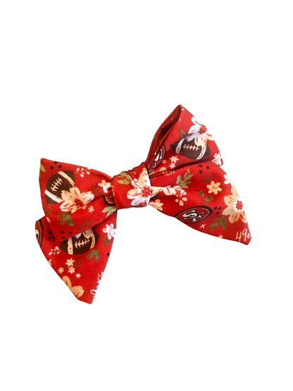 49er Football Team Hair Bows and Headbands