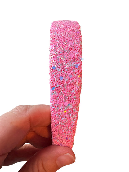 Thick Glitter Headbands - Sparkly Headbands for Girls & Women (One Size)
