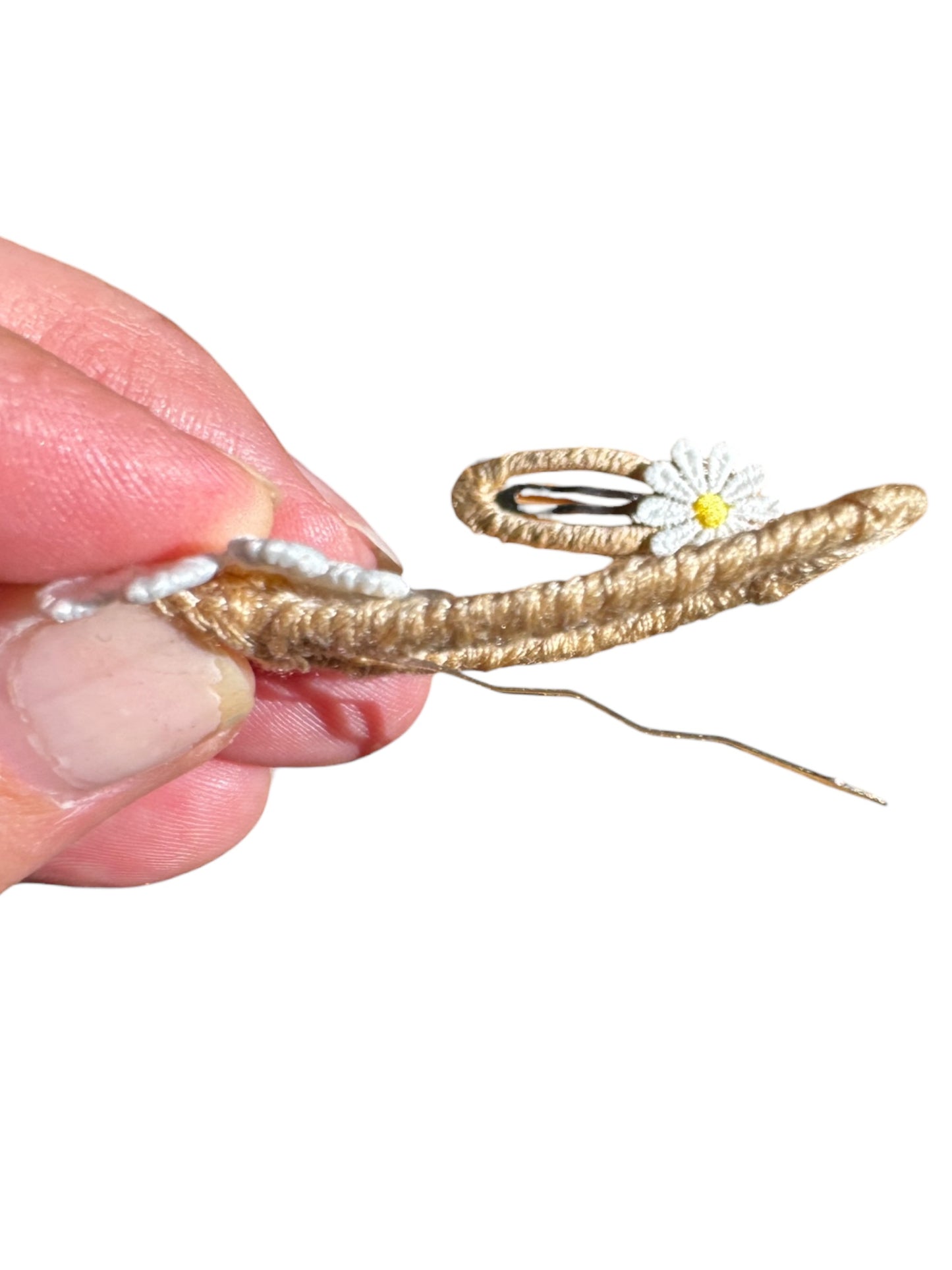 Daisy Hair Clips for Toddlers - Girl Flower Snap Clips Set