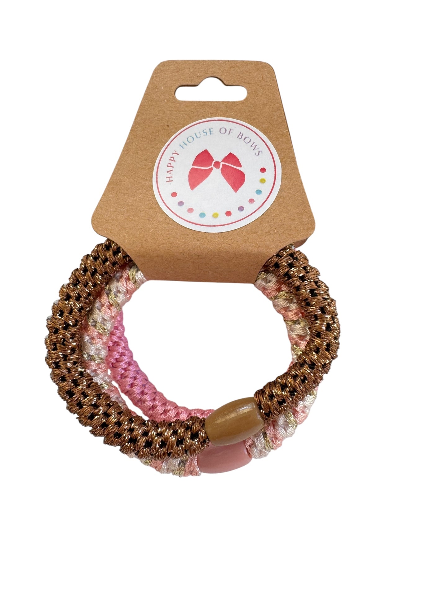 Braided Hair Ties for Girls & Women – No-Crease Elastic Ponytail Holders (Set of 3)