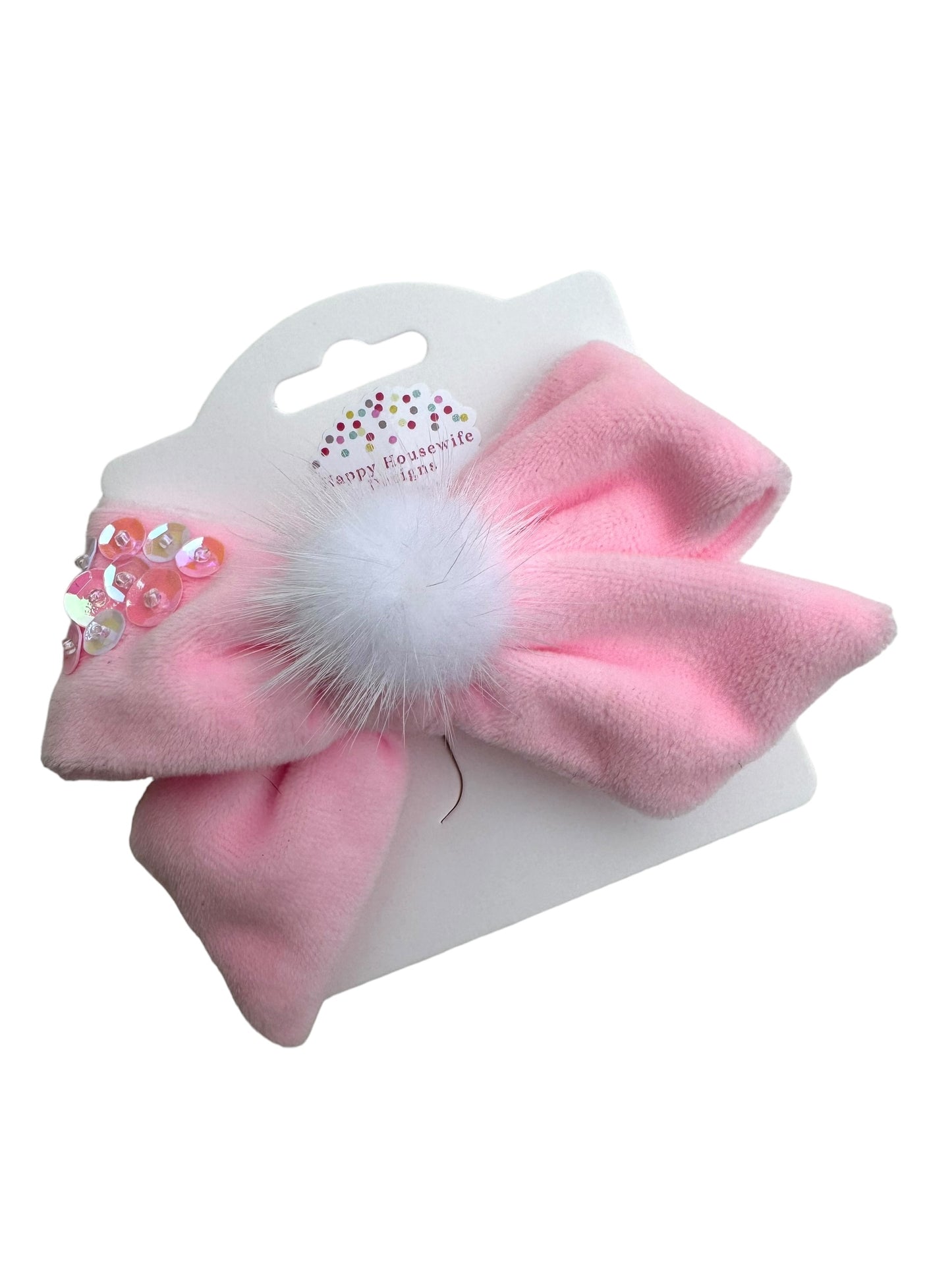 *Bunny Tail Velvet Bow