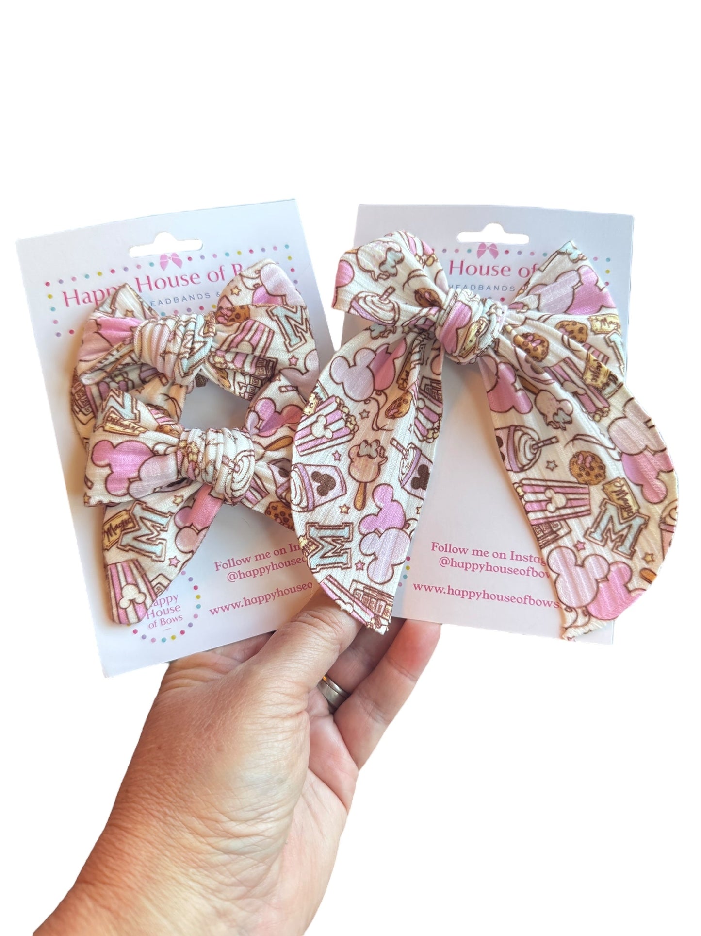 Mouse Snacks Hair Bows