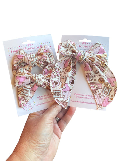 Mouse Snacks Hair Bows