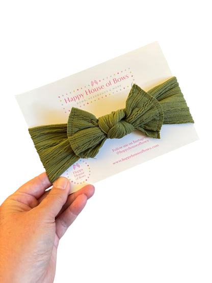 Cute Fall Nylon Bow Headband for Babies and Toddlers