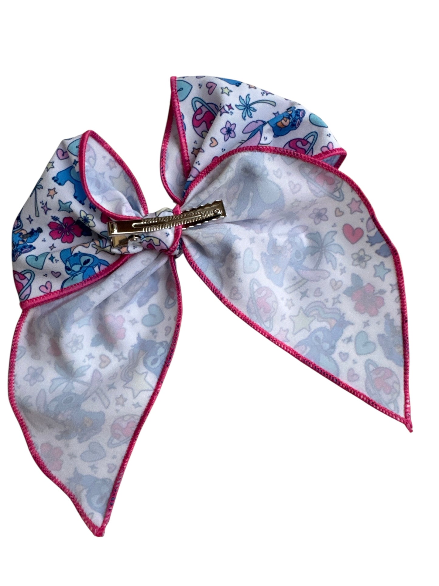 Stitch Hair Bows for Girls - Hawaiian Character Alligator Clip Bows