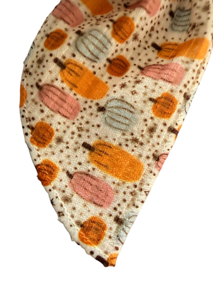 Fall Pumpkin Print Hair Bow for Girls – Autumn Hair Bow & Headband