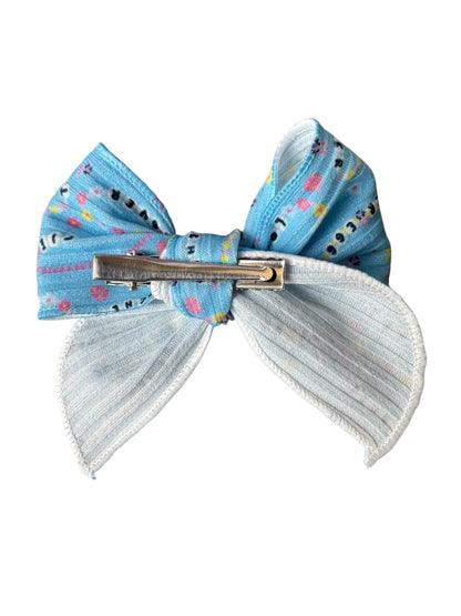 *Blue Friendship Bracelet Hair Bows