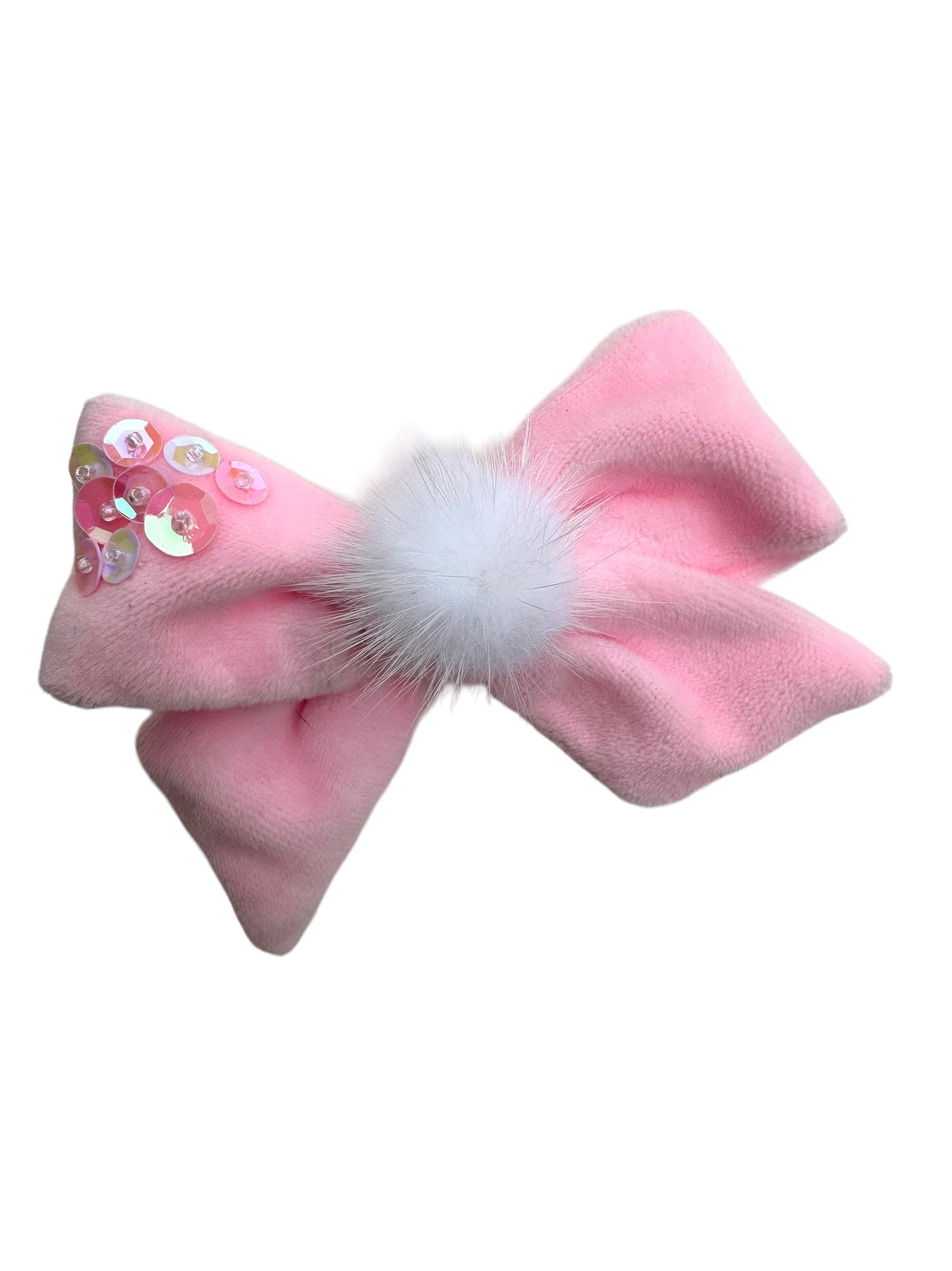 *Bunny Tail Velvet Bow