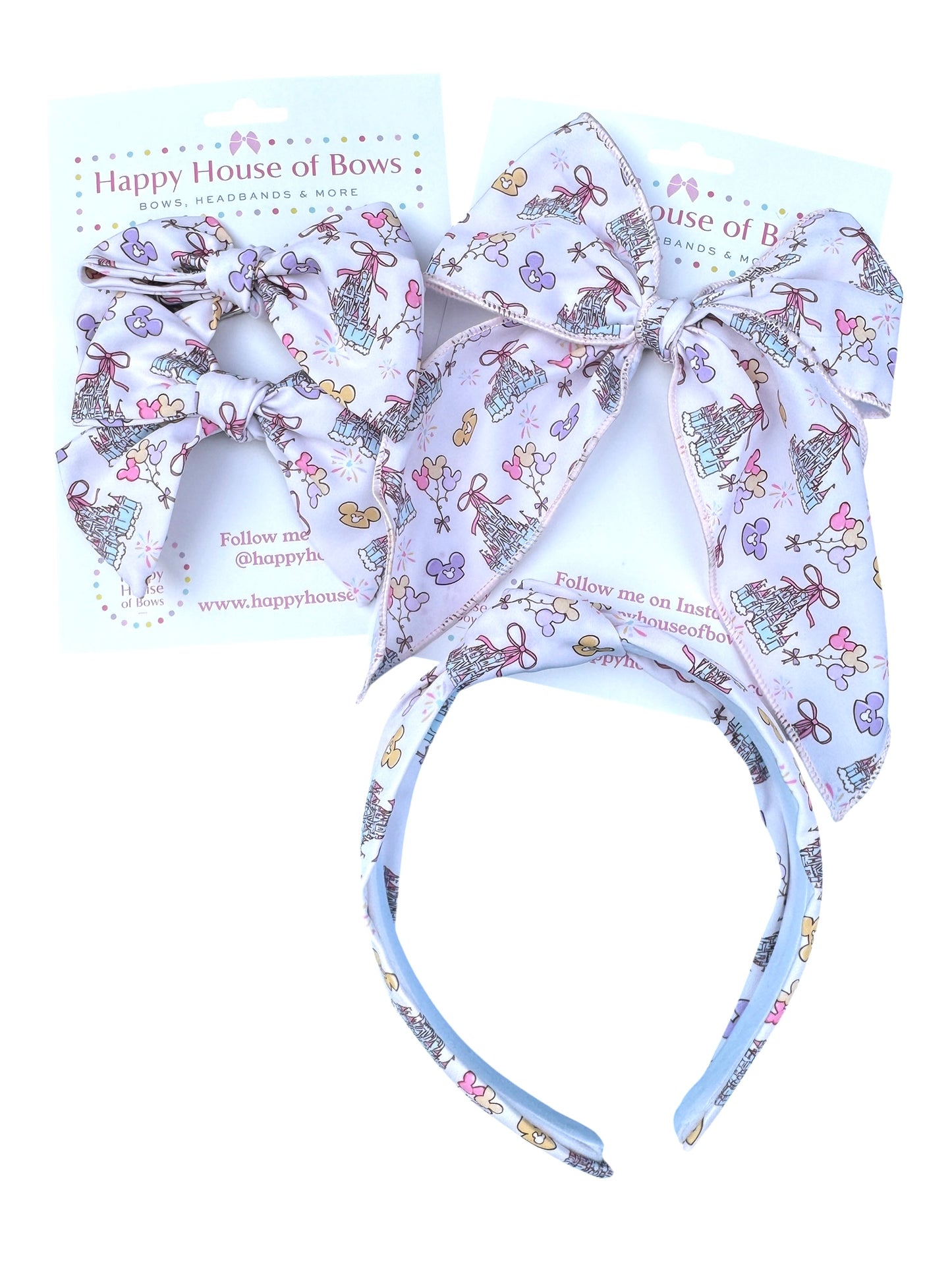 White Castle Knotted Headbands for Girls