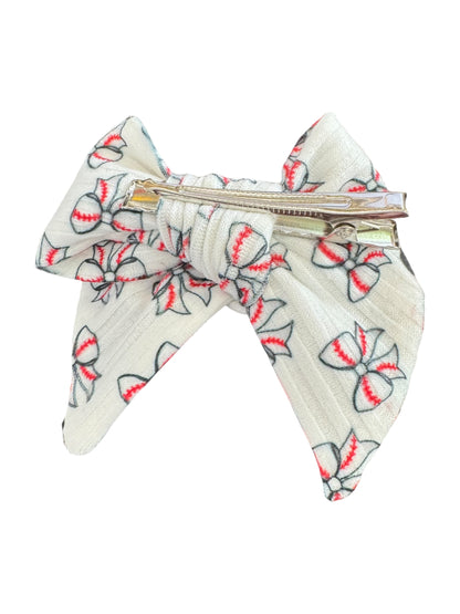 *Baseball Bows Hair Bows