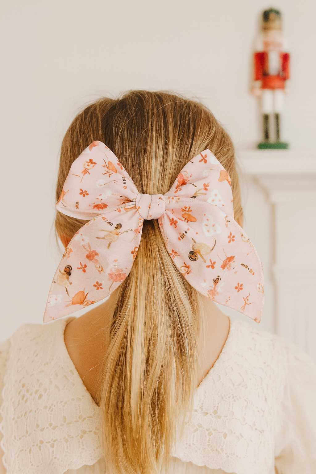 Pink Nutcracker Hair Bows - Perfect for Holiday Performances