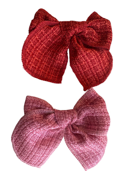 *Tweed Fable Hair Bows