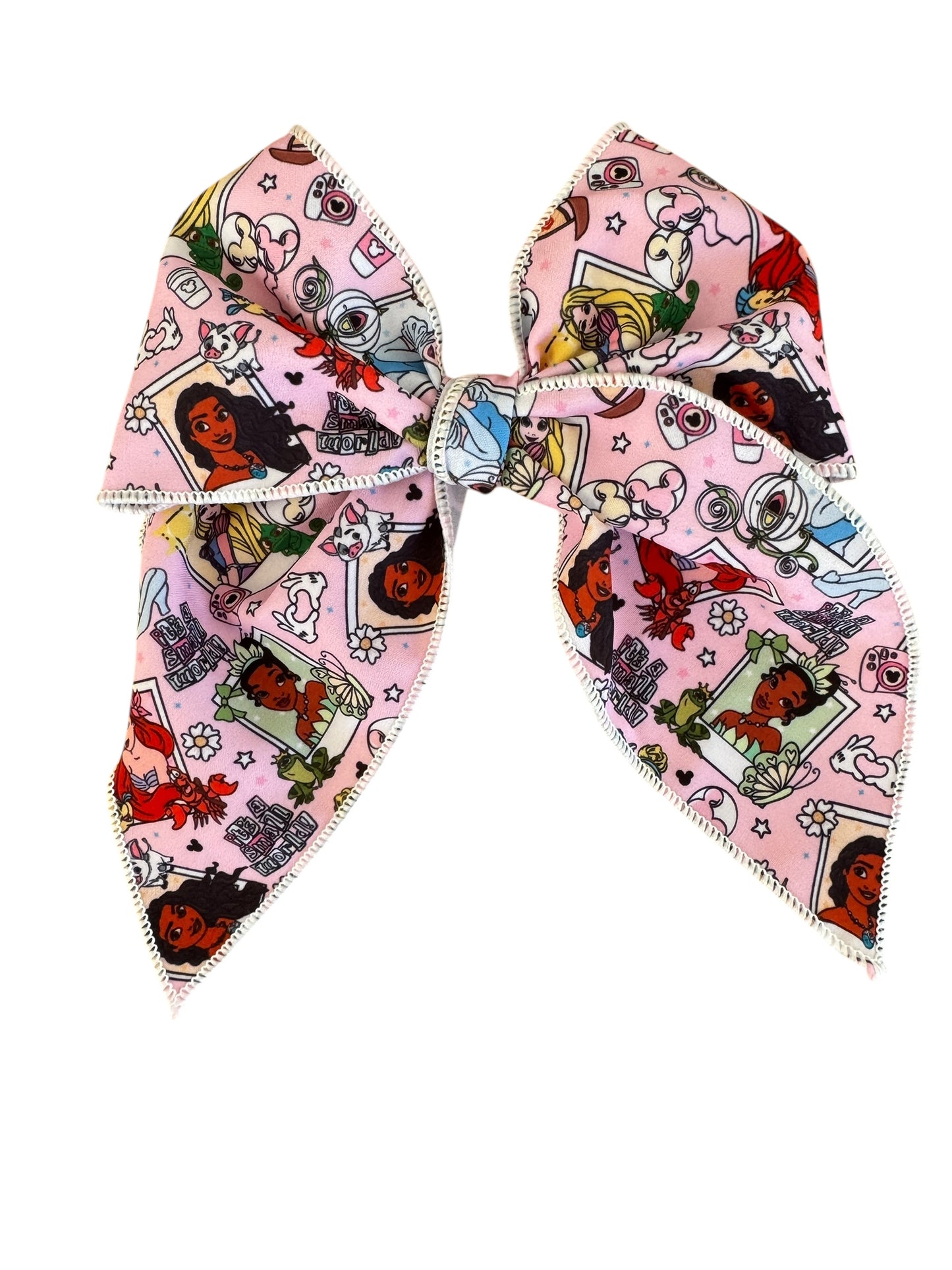 Pink Princesses Hair Bows for Little Girls