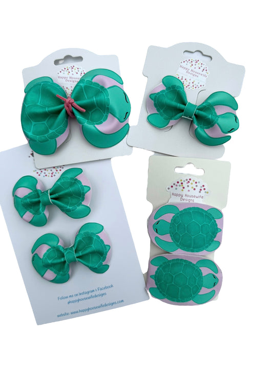 Turtle Hair Bows