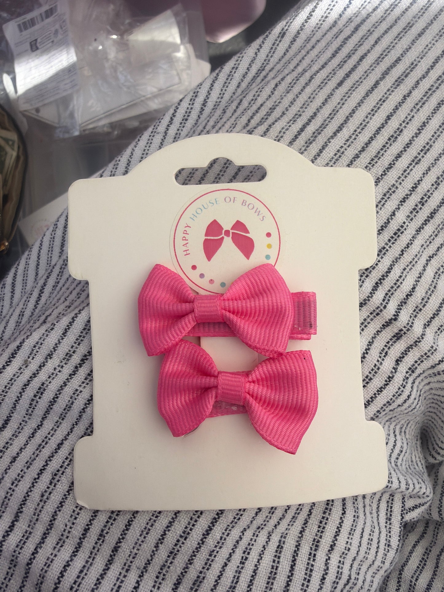 Mini Ribbon Baby Hair Clips - Tiny Bow Clips for Babies & Toddlers