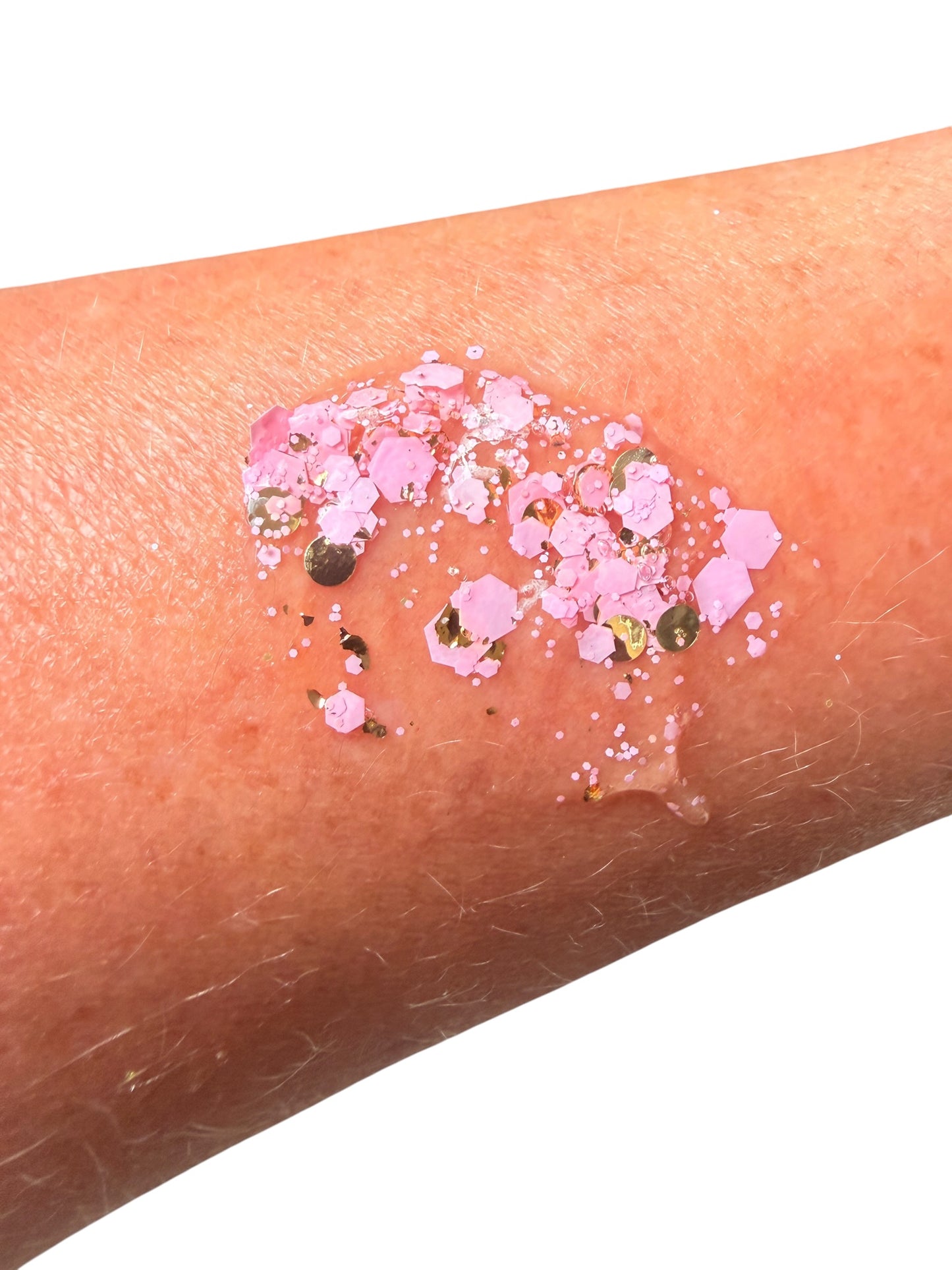 Pink & Gold Glitter Hair & Body Gel for Kids – Princess Hair Gel Festival & Party Glitter
