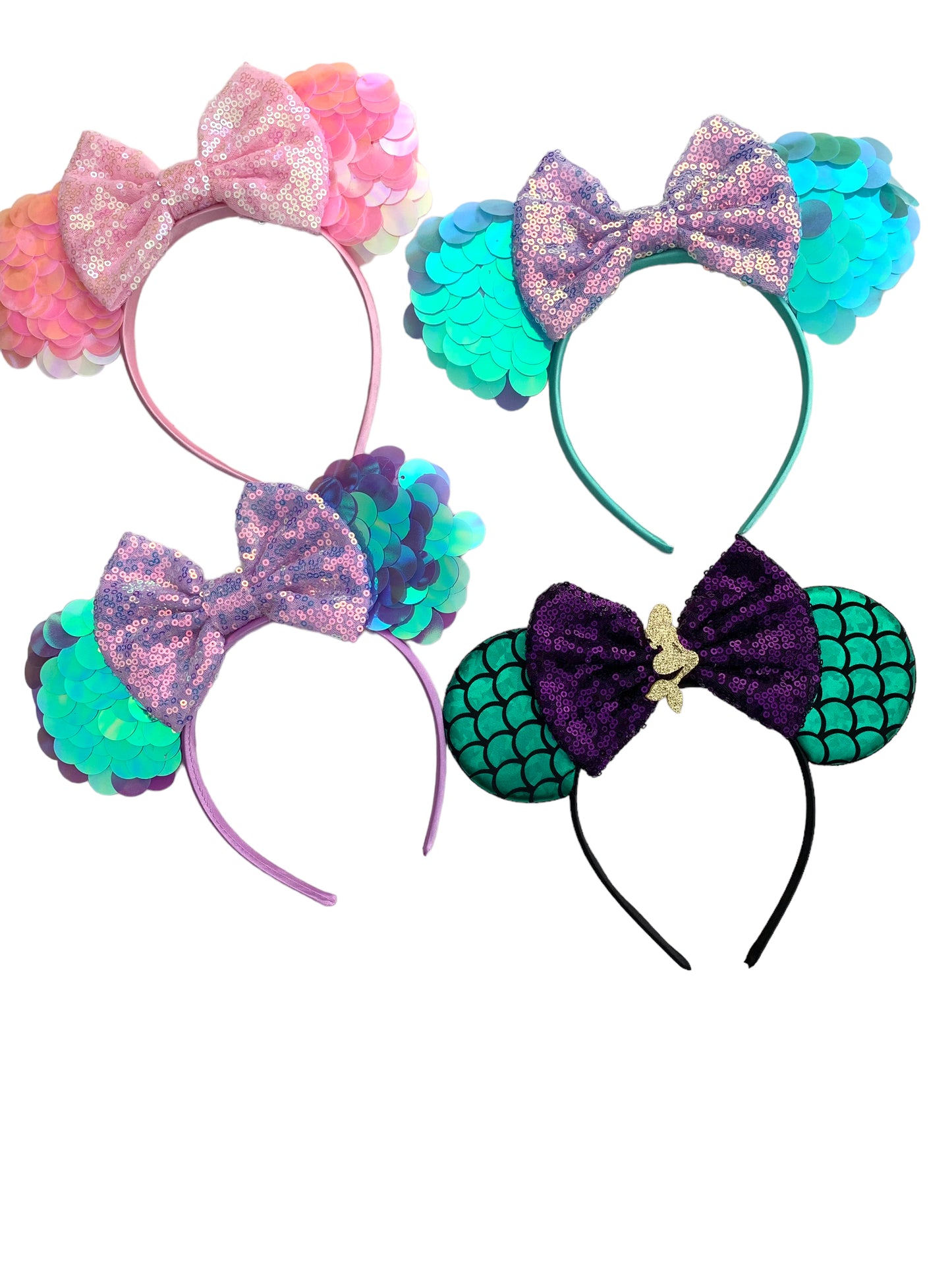 *Mermaid Mouse Ear Headband