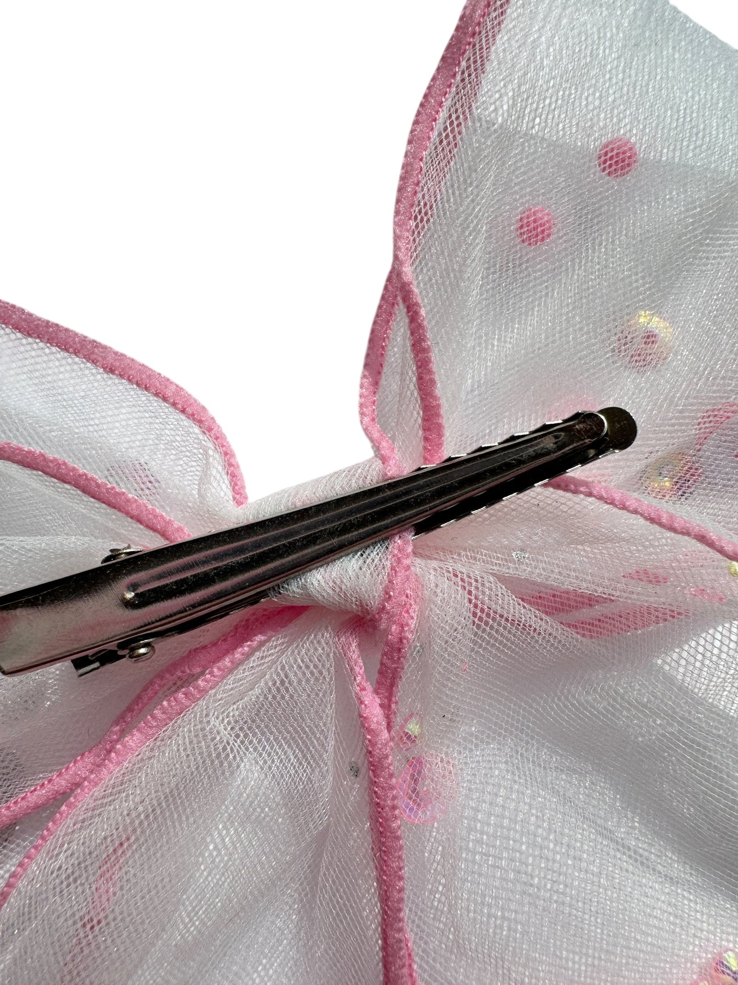 Pink Glitter Shaker Hair Bows - Confetti Bow for Girls