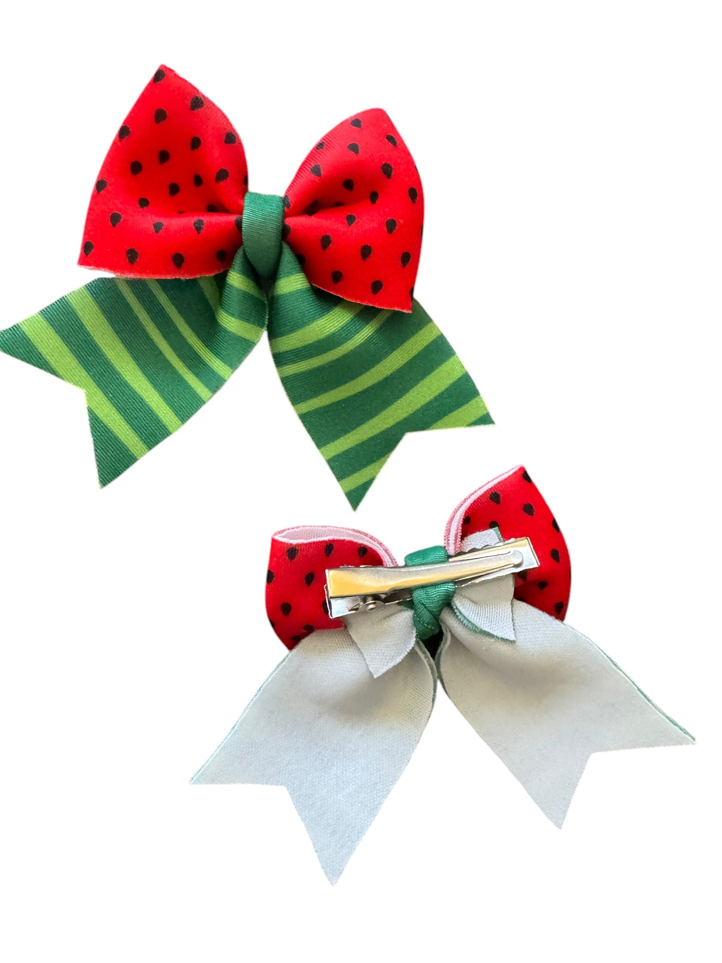 *Watermelon Pigtail Bows