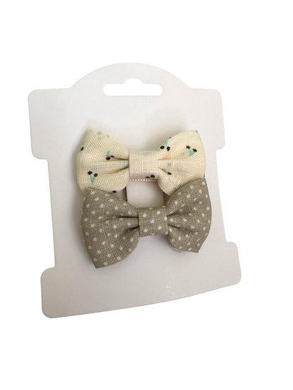 *Mini Linen Baby Clips