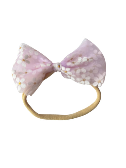 Daisy Tulle Hair Bows for Babies & Toddlers | Spring Flower Hair Accessories