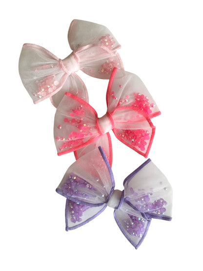 *Glitter Shaker Hair Bows