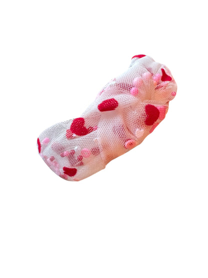 Valentine's Day Shaker Headband - Red Heart Knotted Headband