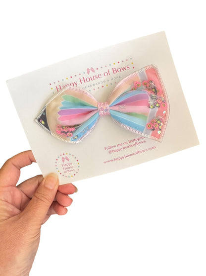 Pastel Pencil Shaker Hair Bows for Girls